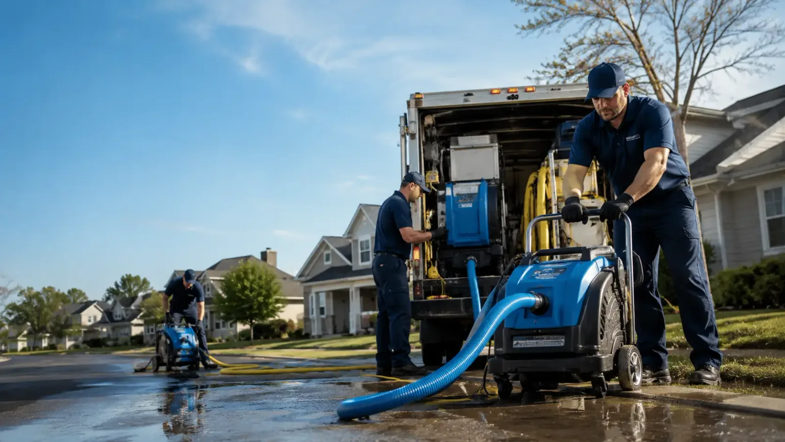 Flood Damage Cleanup in Left Hand, WV